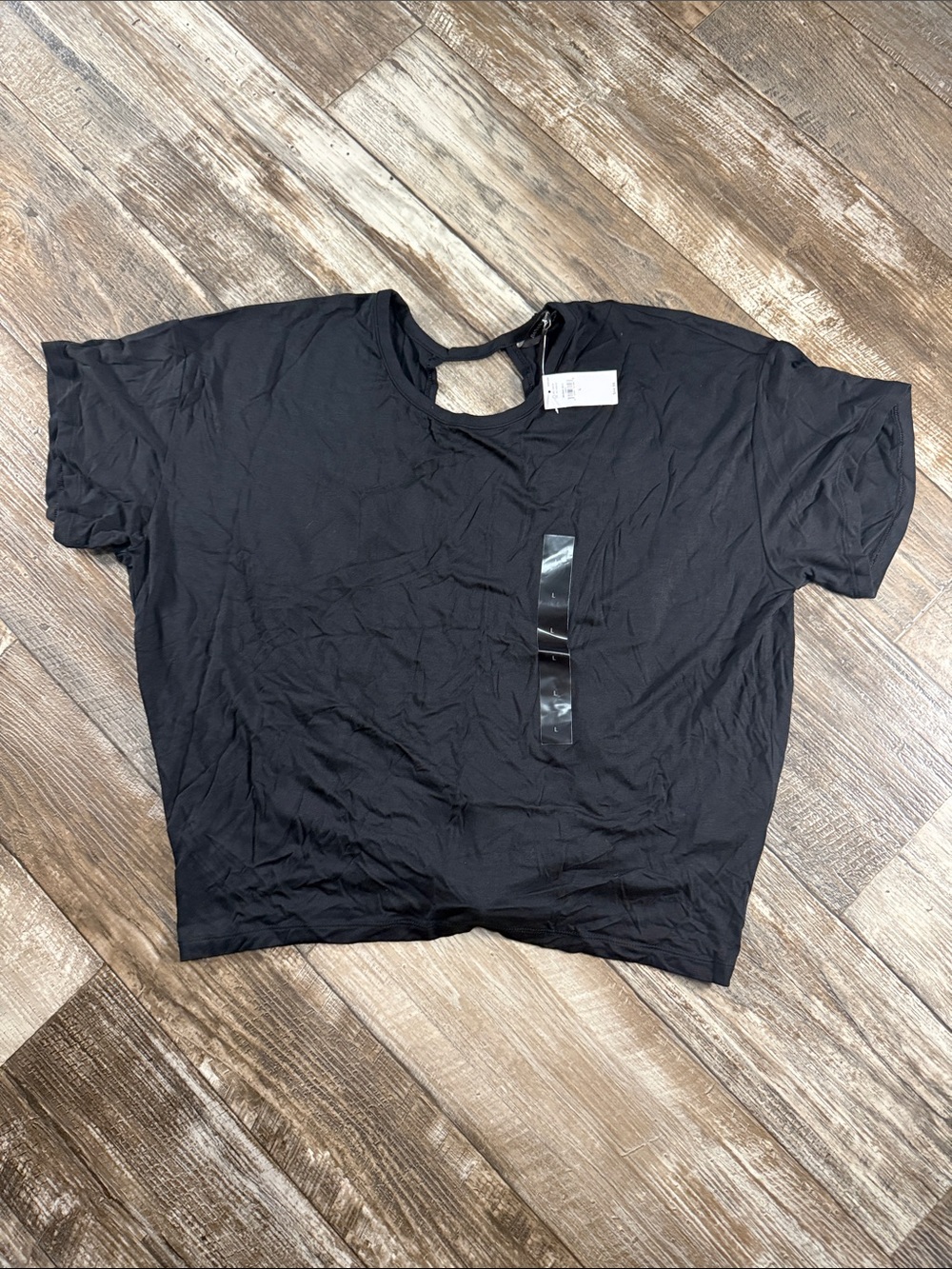 New Black Women's Short Sleeve Crewneck Top - Banana Republic